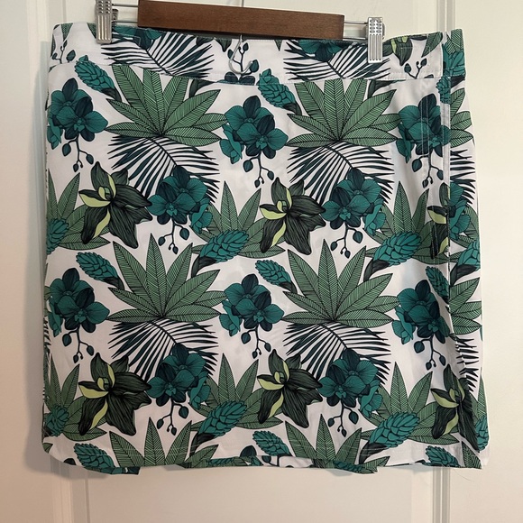 Ripskirt Hawaii Dresses & Skirts - RipSkirt Hawaii skirt XL Length 1 blue green Hibiscus print tropical island surf